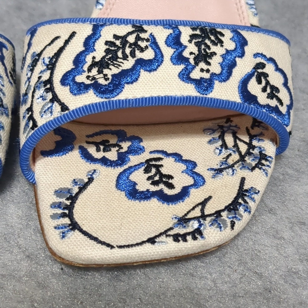 Kate Spade Delphine Embroidered Sandals Size 10B - Picture 7 of 12
